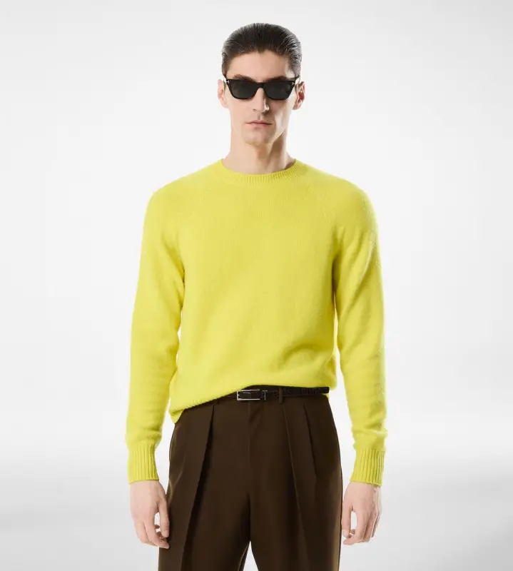 FELTED CASHMERE CREW NECK online